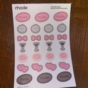 Rhode sticker sheet